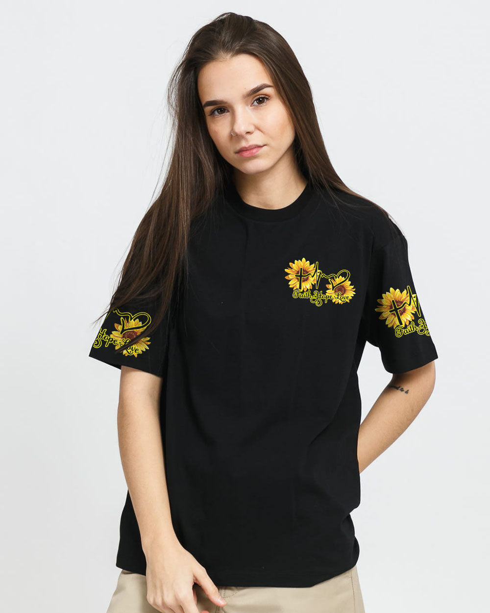 God Says You Are Sunflower Women's Christian Tshirt