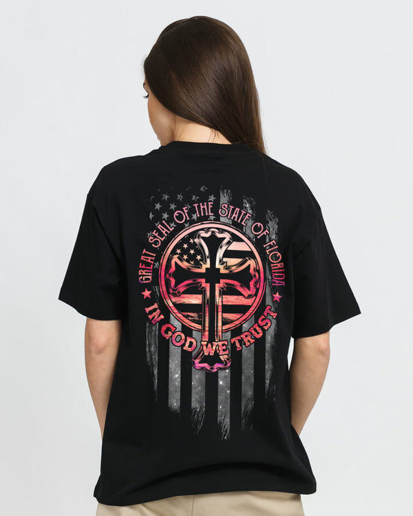 Great Seal Of The State Of Florida Cross Women's Christian Tshirt