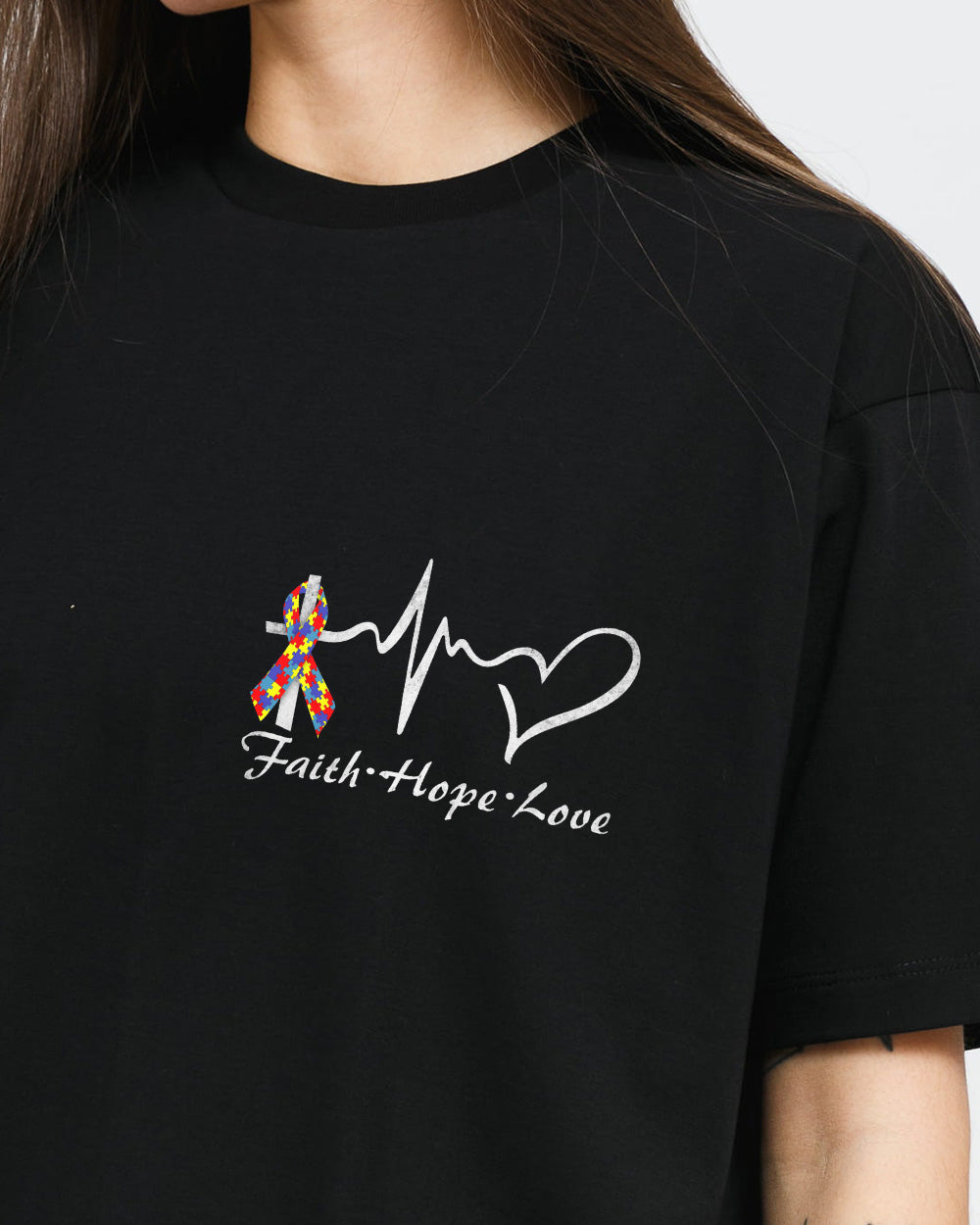 Mom Unbreakable Flag Women's Autism Awareness Tshirt