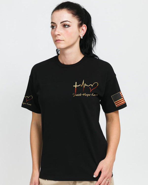 One Nation Under God Flag Wings Women's Christian Tshirt