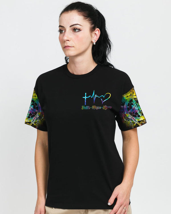 Hope Is The Anchor Of My Soul Colorful Tie Dye Women's Christian Tshirt
