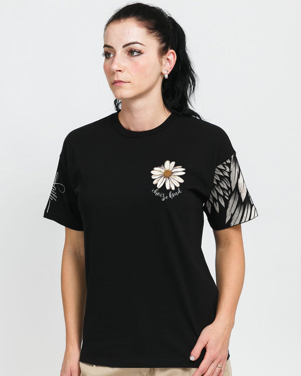 Daisy Wings Cross Faith Women's Christian Tshirt