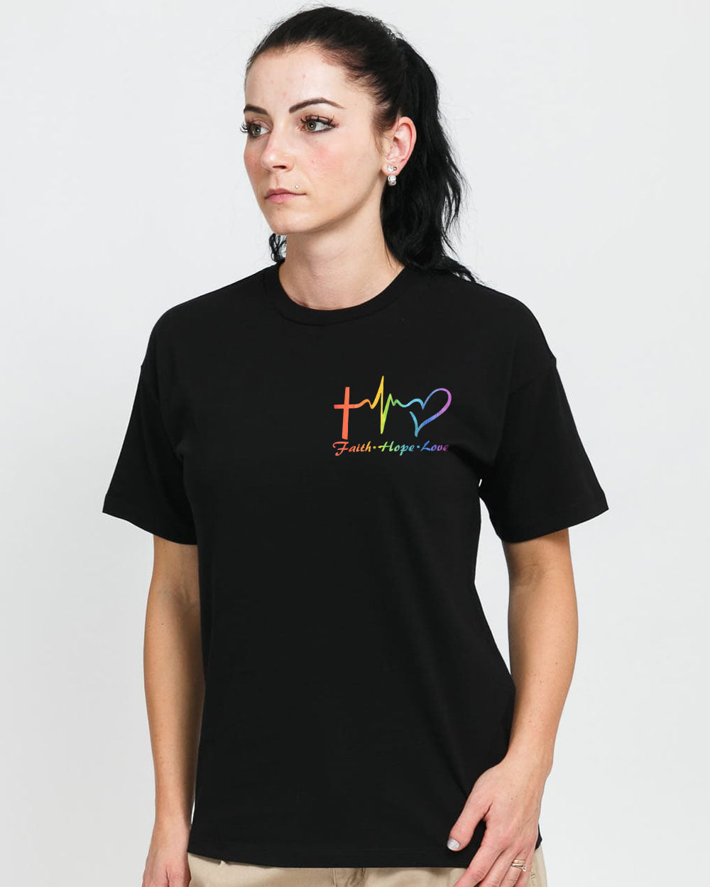 You'Re My Rainbow Cross Faith Women's Christian Tshirt