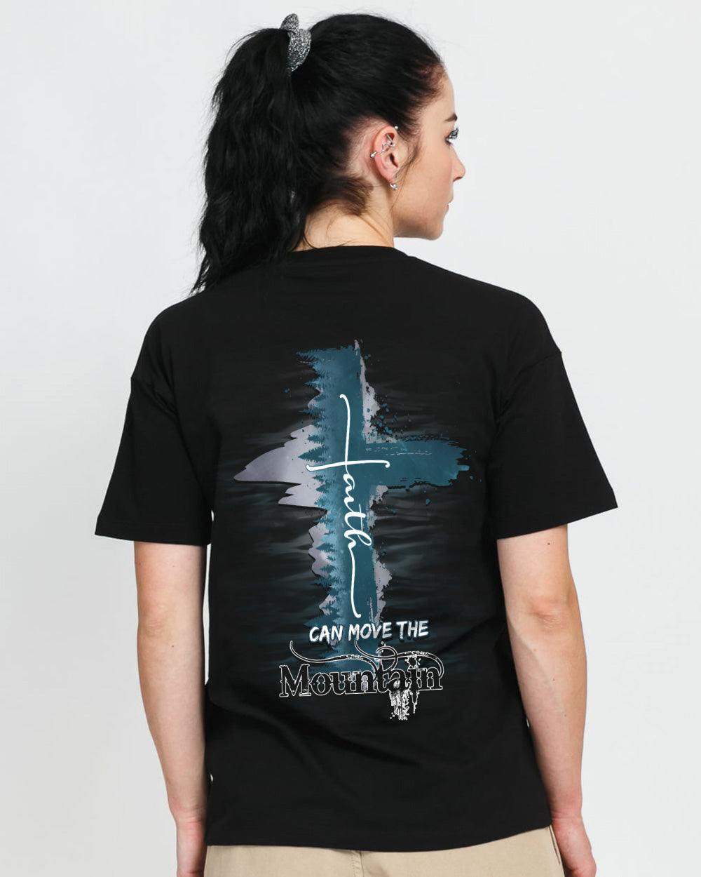 Faith Can Move The Mountain Women's Christian Tshirt