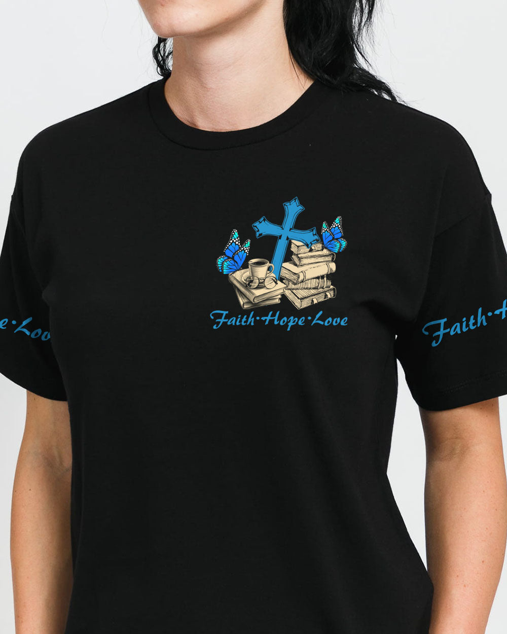 This Girl Runs On Jesus And Books Women's Christian Tshirt