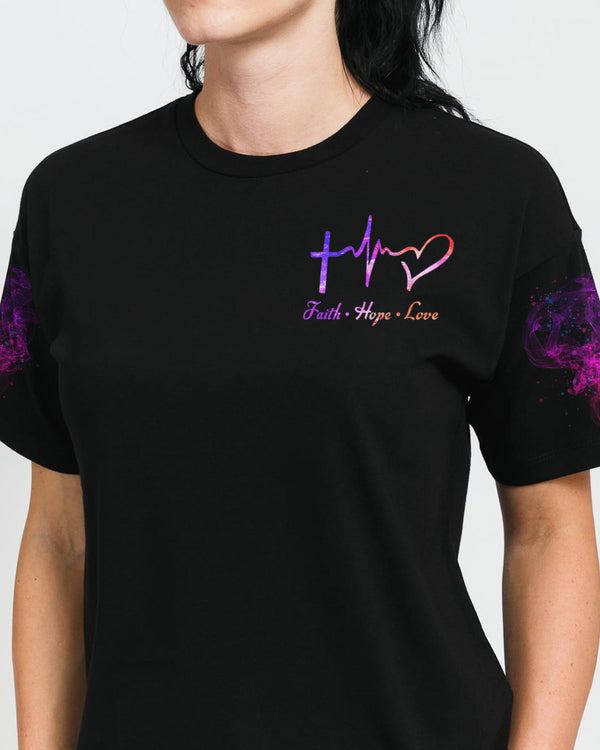 Faith Watercolor Rose Women's Christian Tshirt