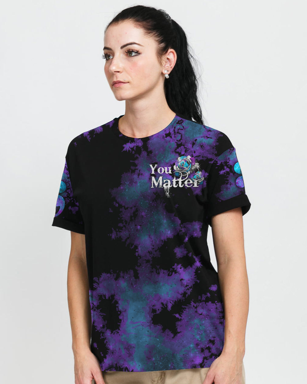 Rose Dragon Women's Suicide Prevention Awareness Tshirt