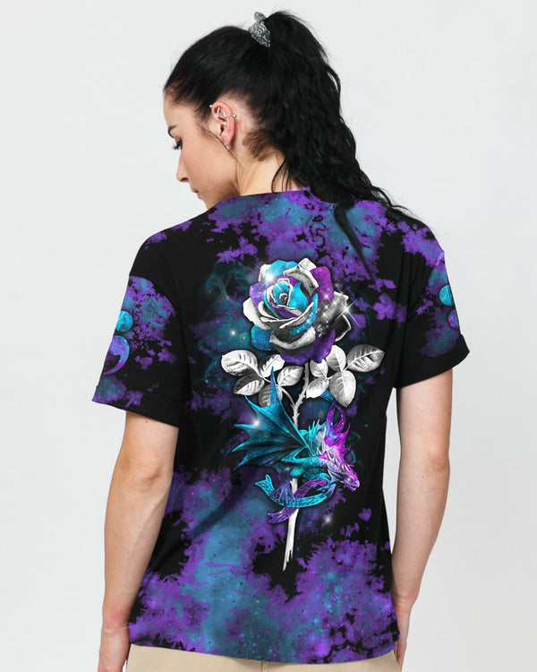 Rose Dragon Women's Suicide Prevention Awareness Tshirt