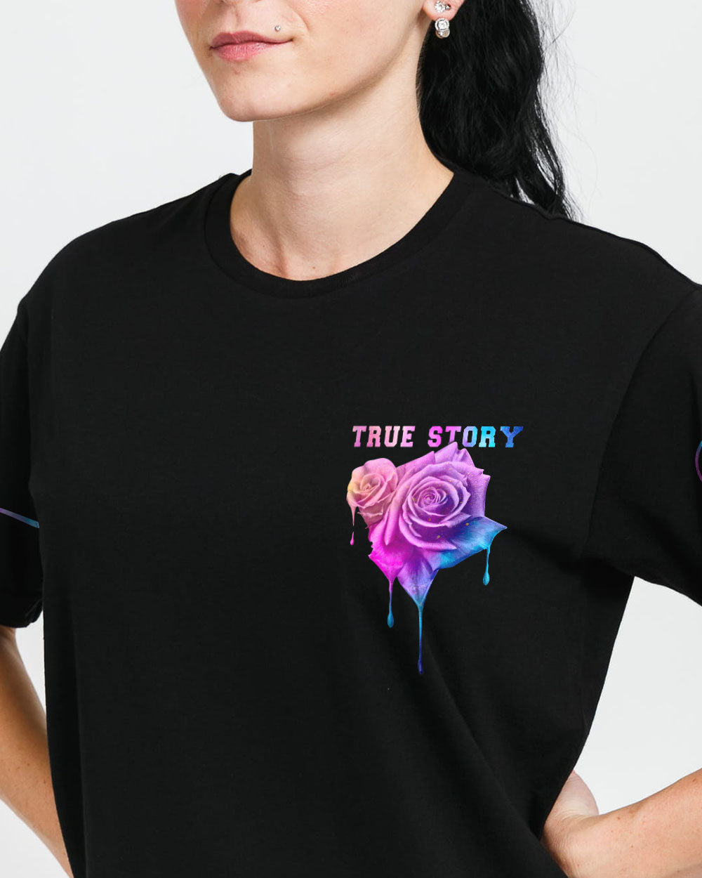 John Three Sixteen Faith Smoke Rose Women's Christian Tshirt