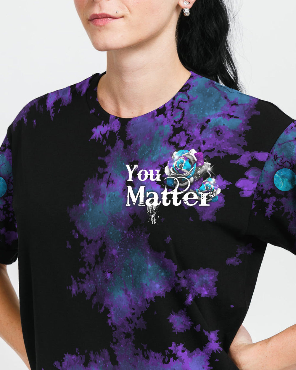 Rose Dragon Women's Suicide Prevention Awareness Tshirt