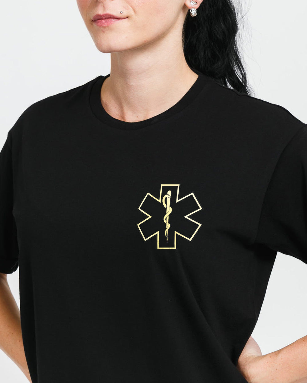 Proud To Be An EMT Wings Cross Women's Christian Tshirt