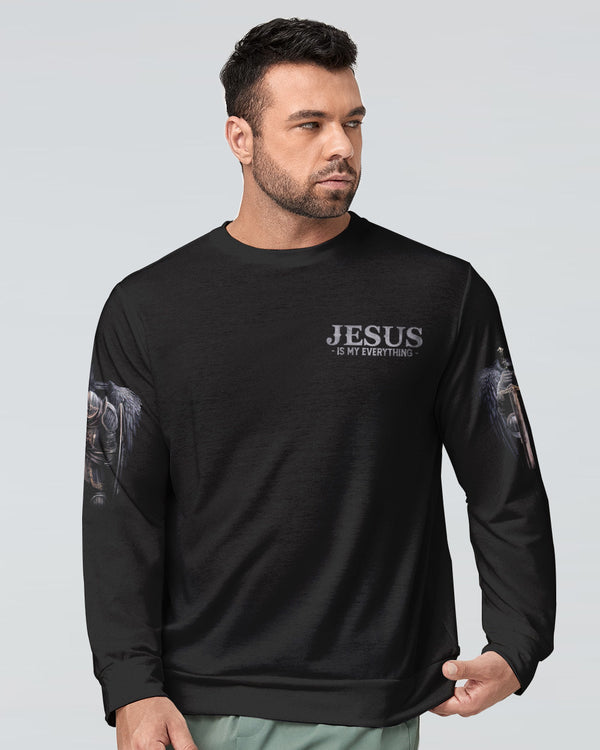 Jesus Is My God My King My Lord Warrior Men's Christian Sweatshirt