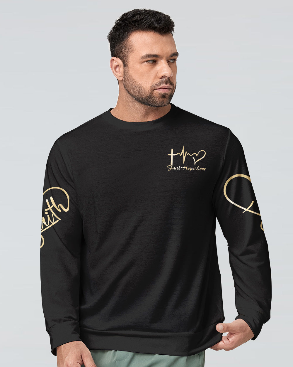 God Is Good All The Time Vintage Men's Christian Sweatshirt