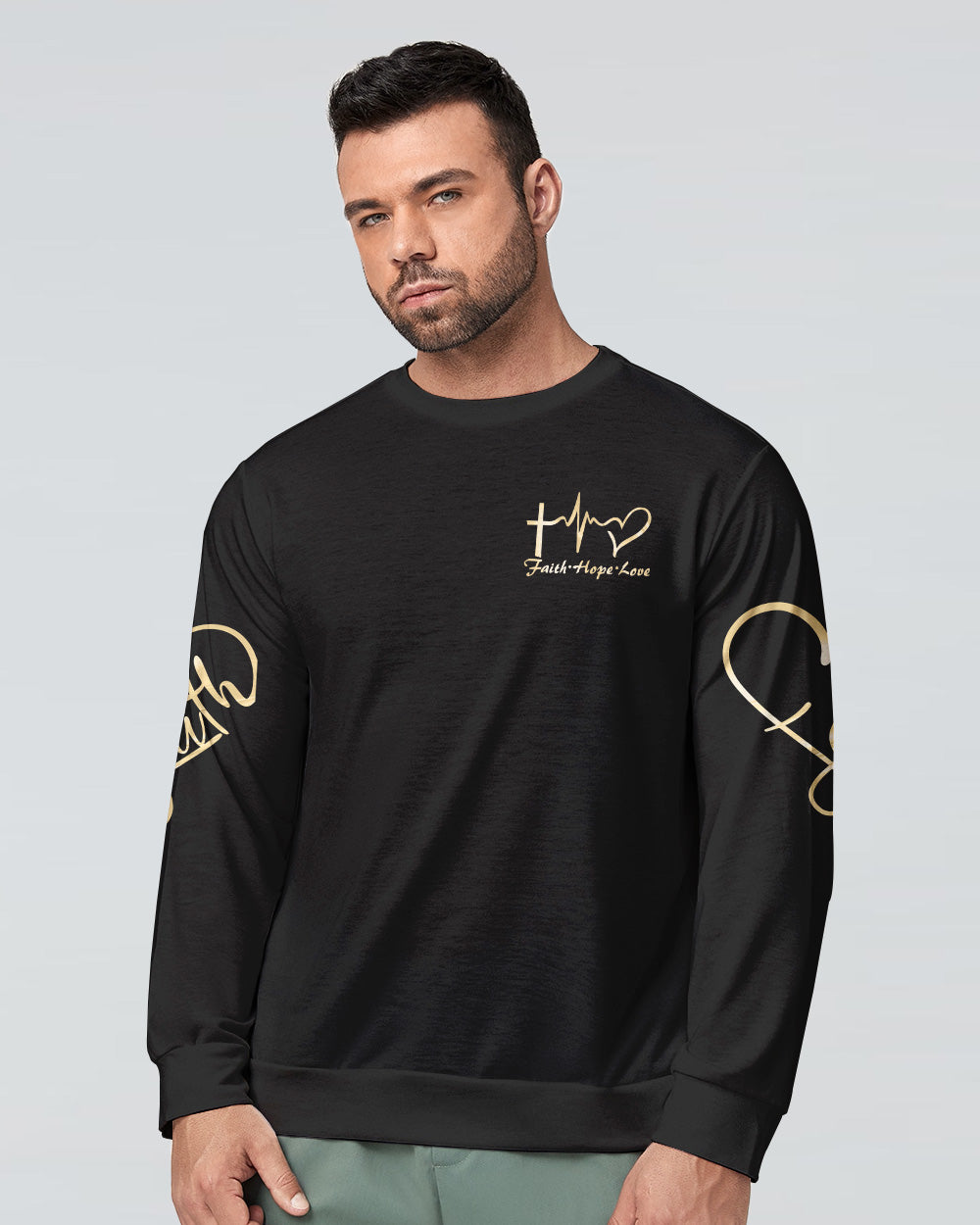 God Is Good All The Time Vintage Men's Christian Sweatshirt