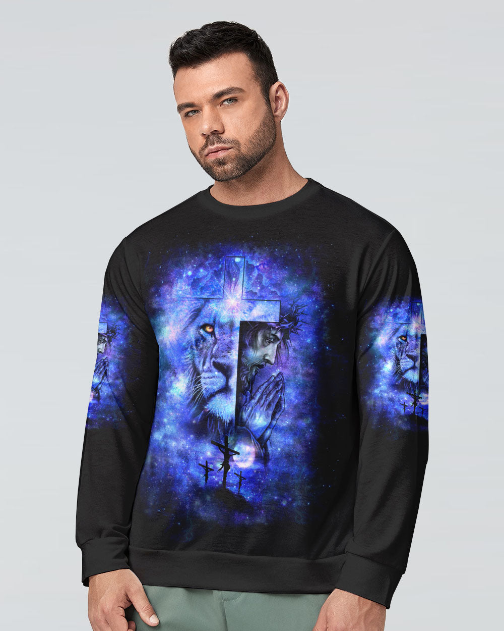 I Would Rather Stand With God And Be Judged By The World Men's Christian Sweatshirt