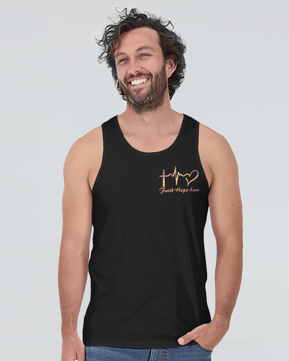 John 3:16 Vintage Jesus Men's Christian Tanks