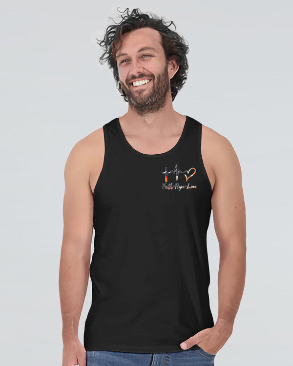 Hand Pull Vintage Cross Light Men's Christian Tanks