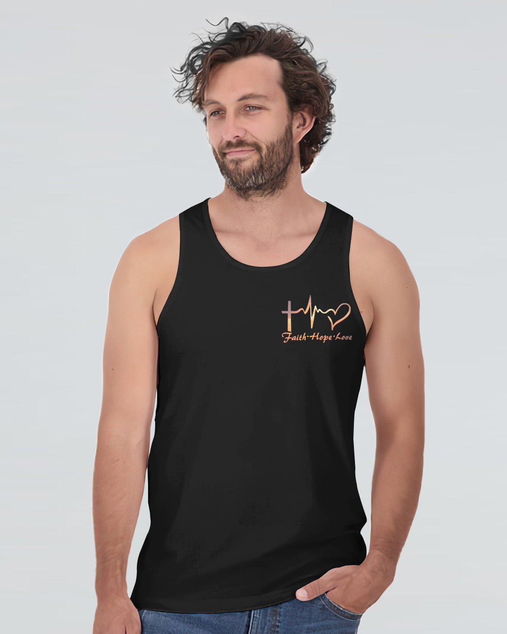 John 3:16 Vintage Jesus Men's Christian Tanks