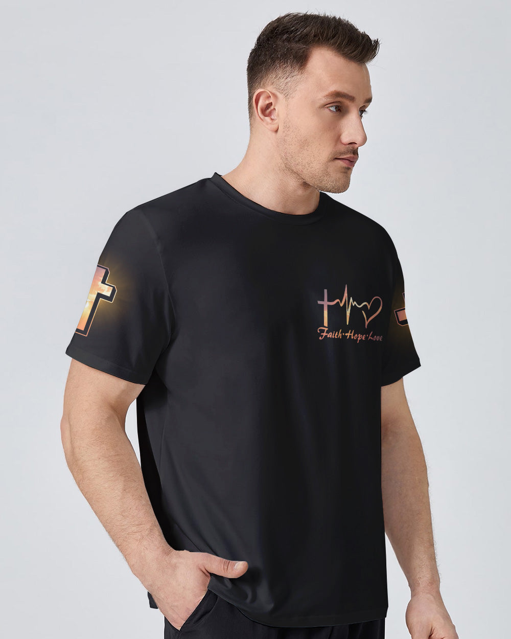 John 3:16 Vintage Jesus Men's Christian Tshirt