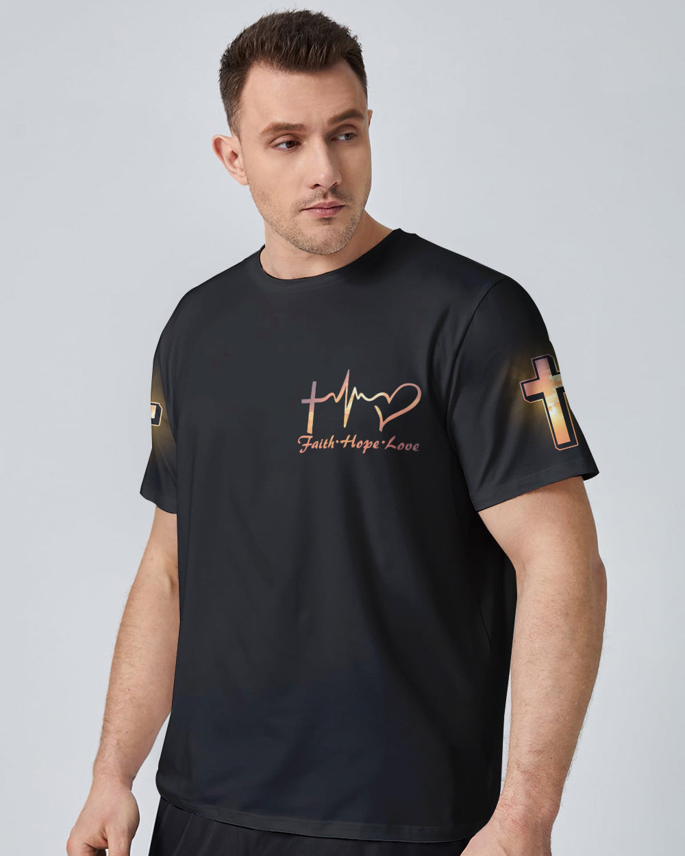 John 3:16 Vintage Jesus Men's Christian Tshirt