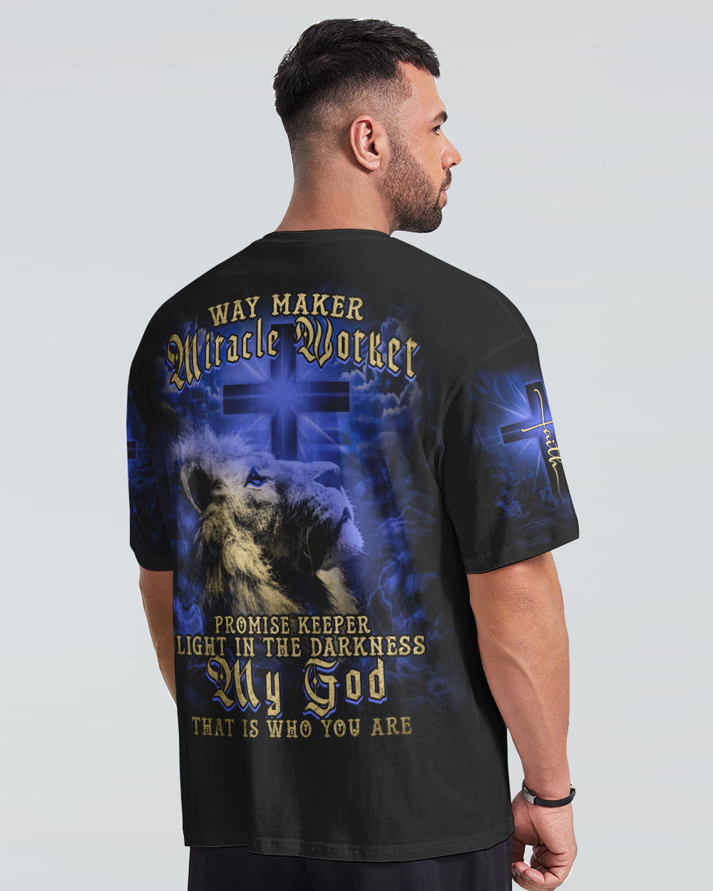 Way Maker Miracle Worker Promise Keeper Men's Christian Tshirt