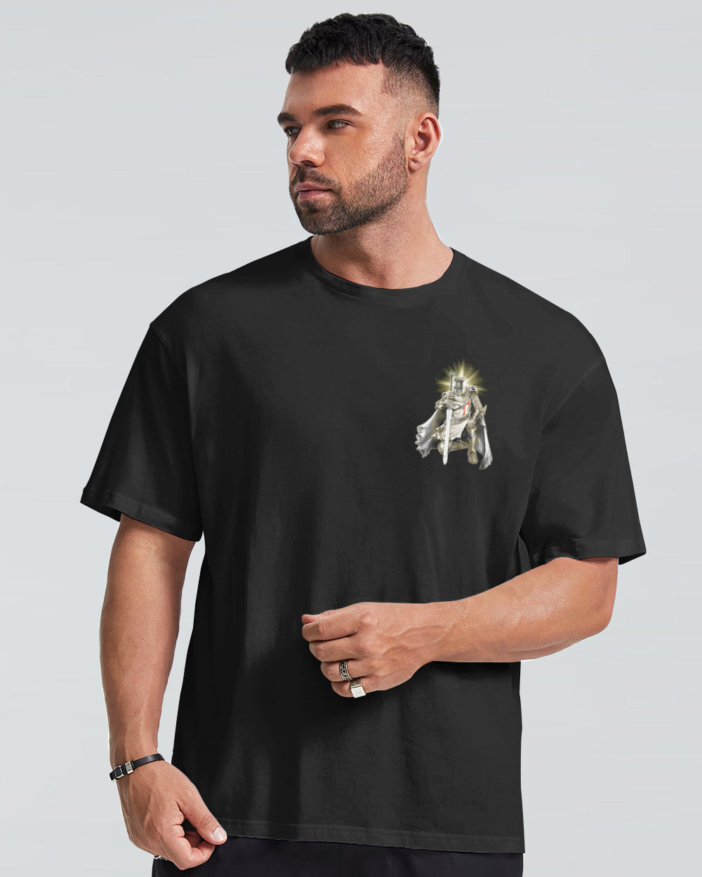 The Jesus Inside Me Is Stronger Than The Darkness Flag Warriors Wings Men's Christian Tshirt