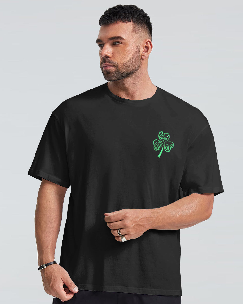 Irish By Blood American By Birth Wings Flag Men's Christian Tshirt