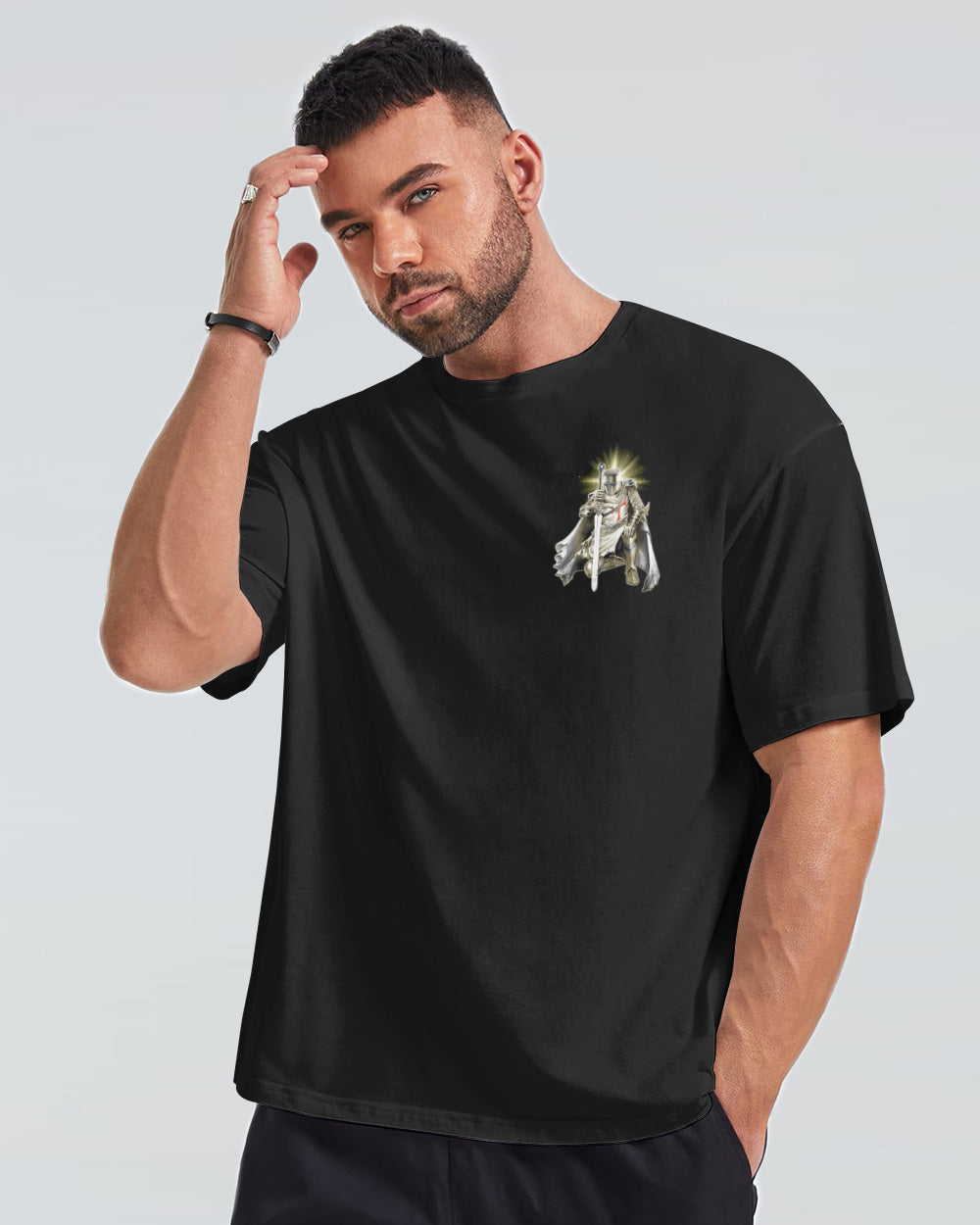 The Jesus Inside Me Is Stronger Than The Darkness Flag Warriors Wings Men's Christian Tshirt