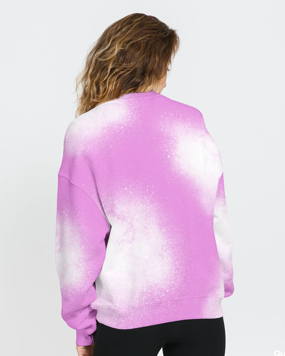 Tiger Crack Pink Ribbon Women's Breast Cancer Awareness Sweatshirt