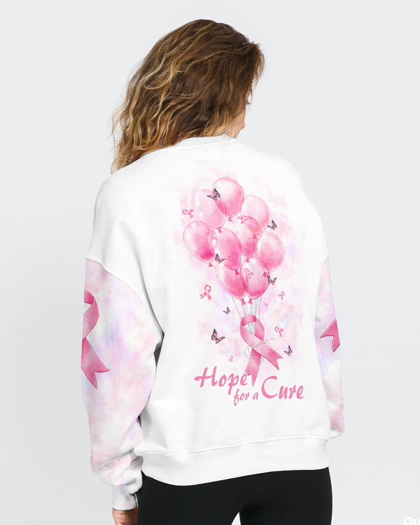 Cancer Balloon Women's Breast Cancer Awareness Sweatshirt