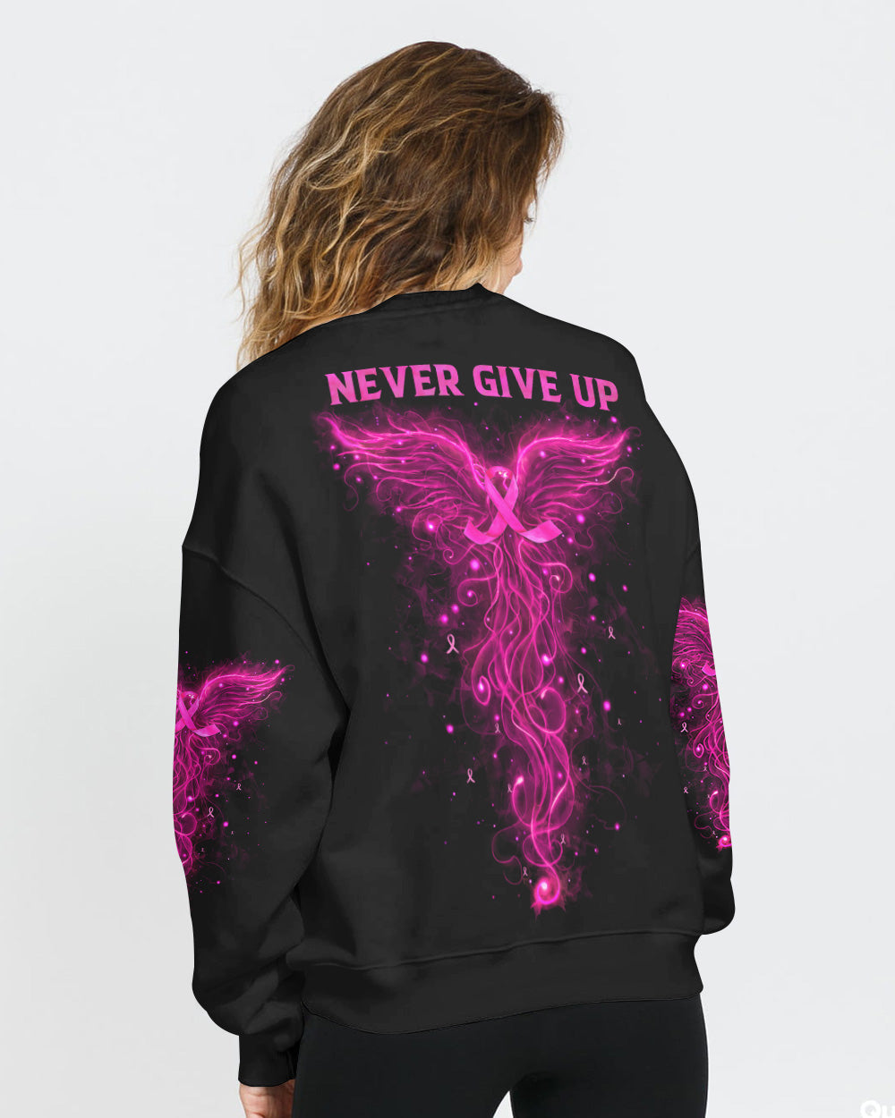 Never Give Up Phoenix Women's Breast Cancer Awareness Sweatshirt