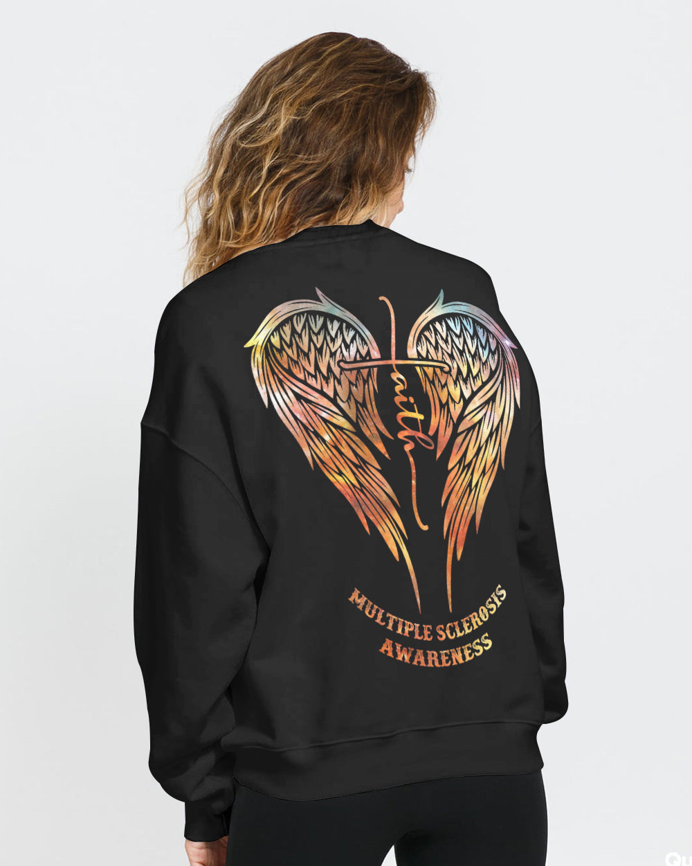 Faith Wings Women's Multiple Sclerosis Awareness Sweatshirt