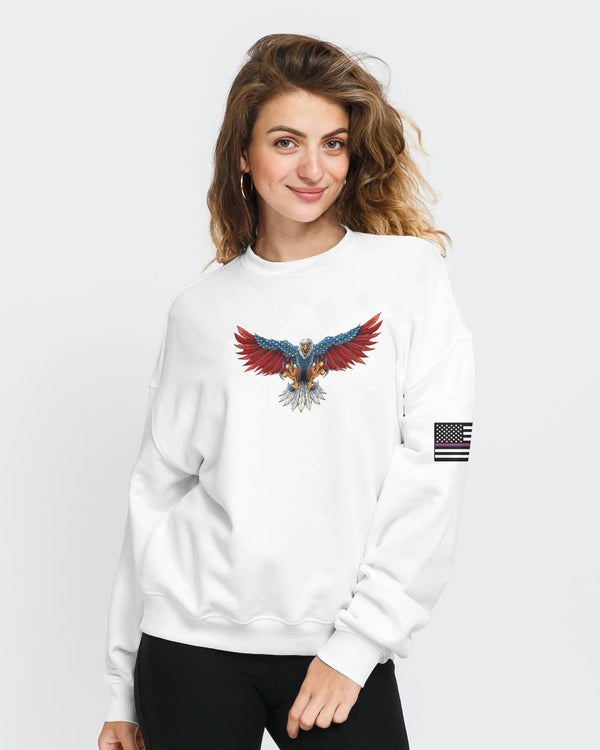 Back The Brave Eagle Flag Women's Christian Sweatshirt