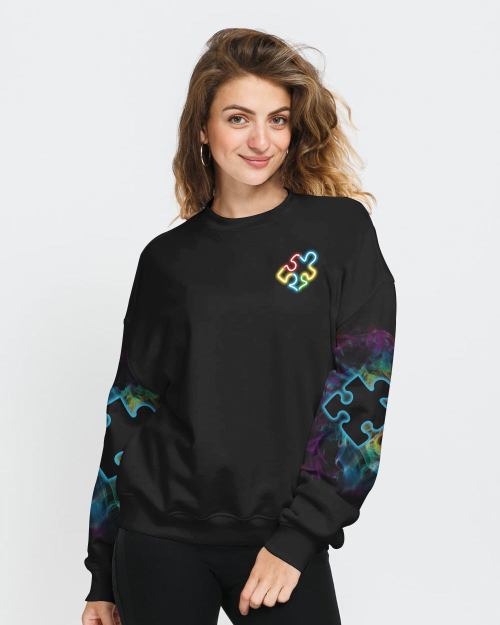 Let Your Light Shine Women's Autism Awareness Sweatshirt