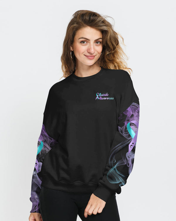Dragon Flower Women's Suicide Prevention Awareness Sweatshirt