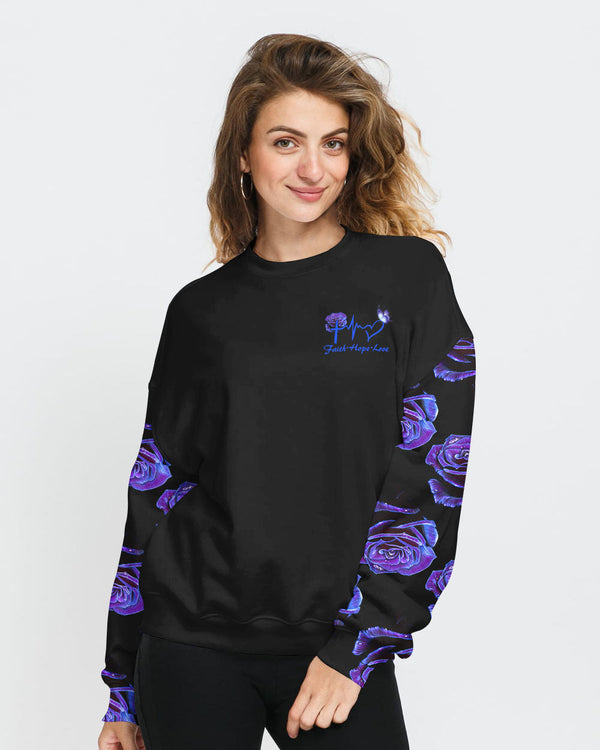 Rose Butterfly Water Women's Christian Sweatshirt