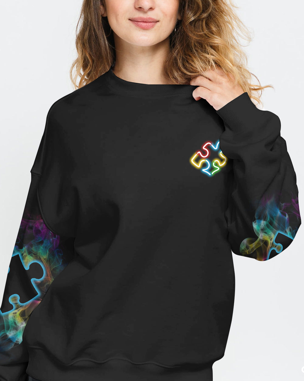 Let Your Light Shine Women's Autism Awareness Sweatshirt