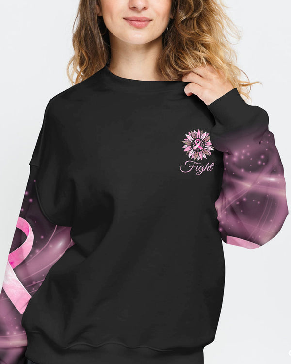 Faith Pink Sunflower Cross Women's Christian Sweatshirt