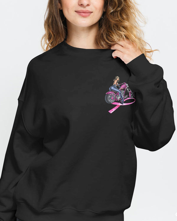 Bikers Fight For A Cure Women's Breast Cancer Awareness Sweatshirt