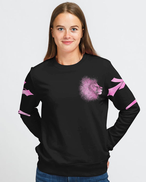 Fight Like Lion Women's Breast Cancer Awareness Sweatshirt