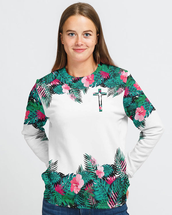 Way Maker Miracle Worker Promise Keeper Tropical Women's Christian Sweatshirt