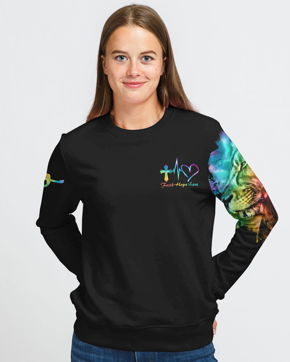 Be Still And Know That I Am God Warrior Wings Women's Christian Sweatshirt