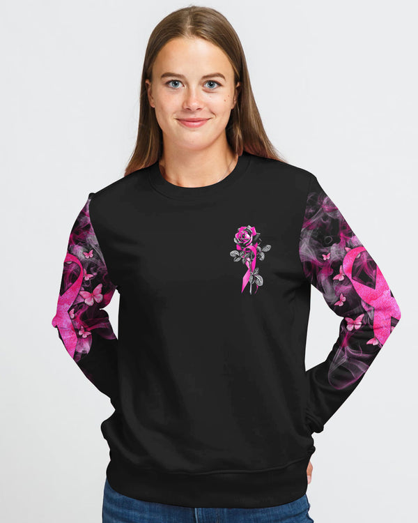 Fight Like A Girl Rose Women's Breast Cancer Awareness Sweatshirt
