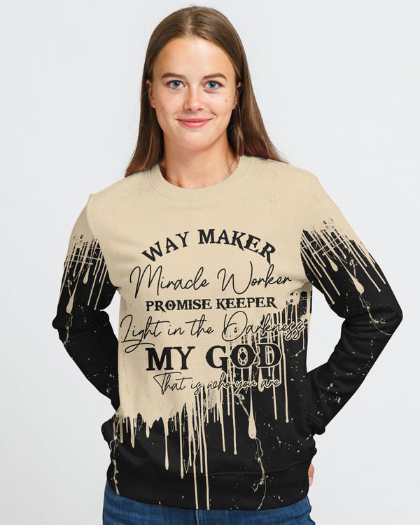 Way Maker Miracle Worker Melt Women's Christian Sweatshirt