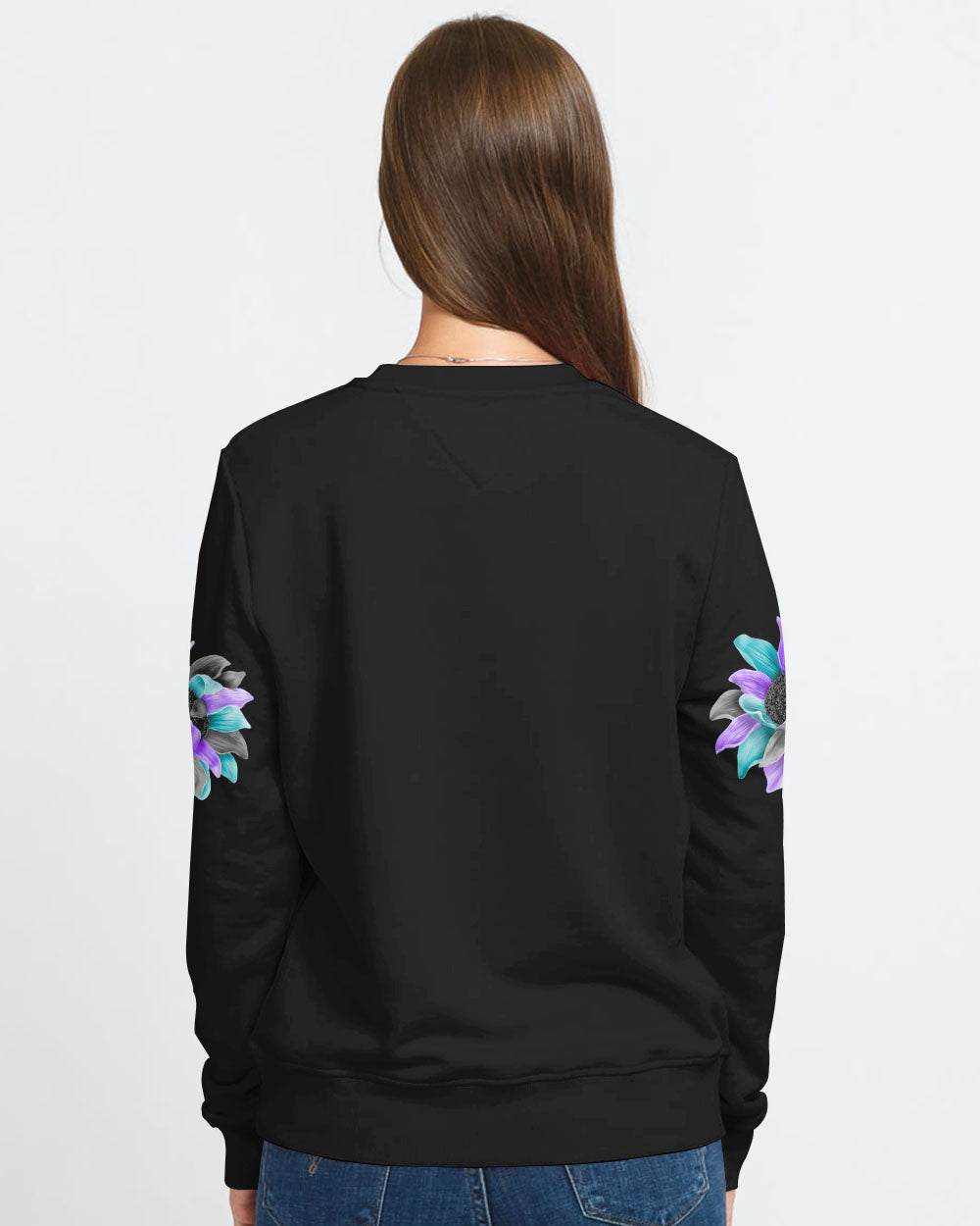 Choose To Keep Going Elephant Sunflower Women's Suicide Prevention Awareness Sweatshirt