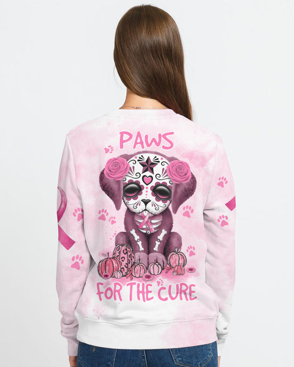 Paws For The Cure Dog Women's Breast Cancer Awareness Sweatshirt