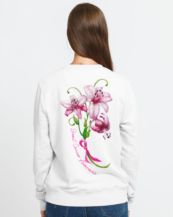 Tyler Lily Ribbon Women's Breast Cancer Awareness Sweatshirt