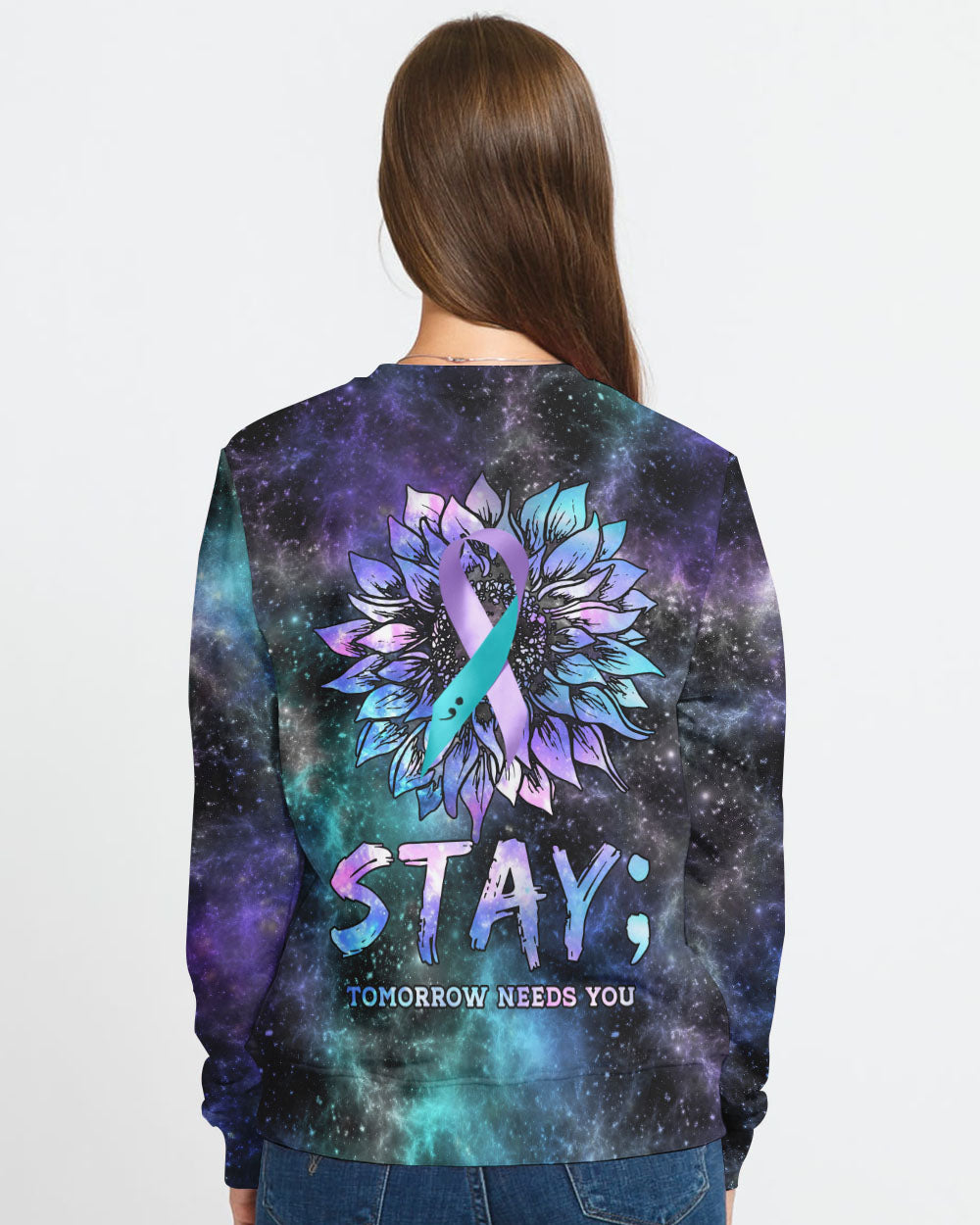 Stay Tomorrow Needs You Women's Suicide Prevention Awareness Sweatshirt