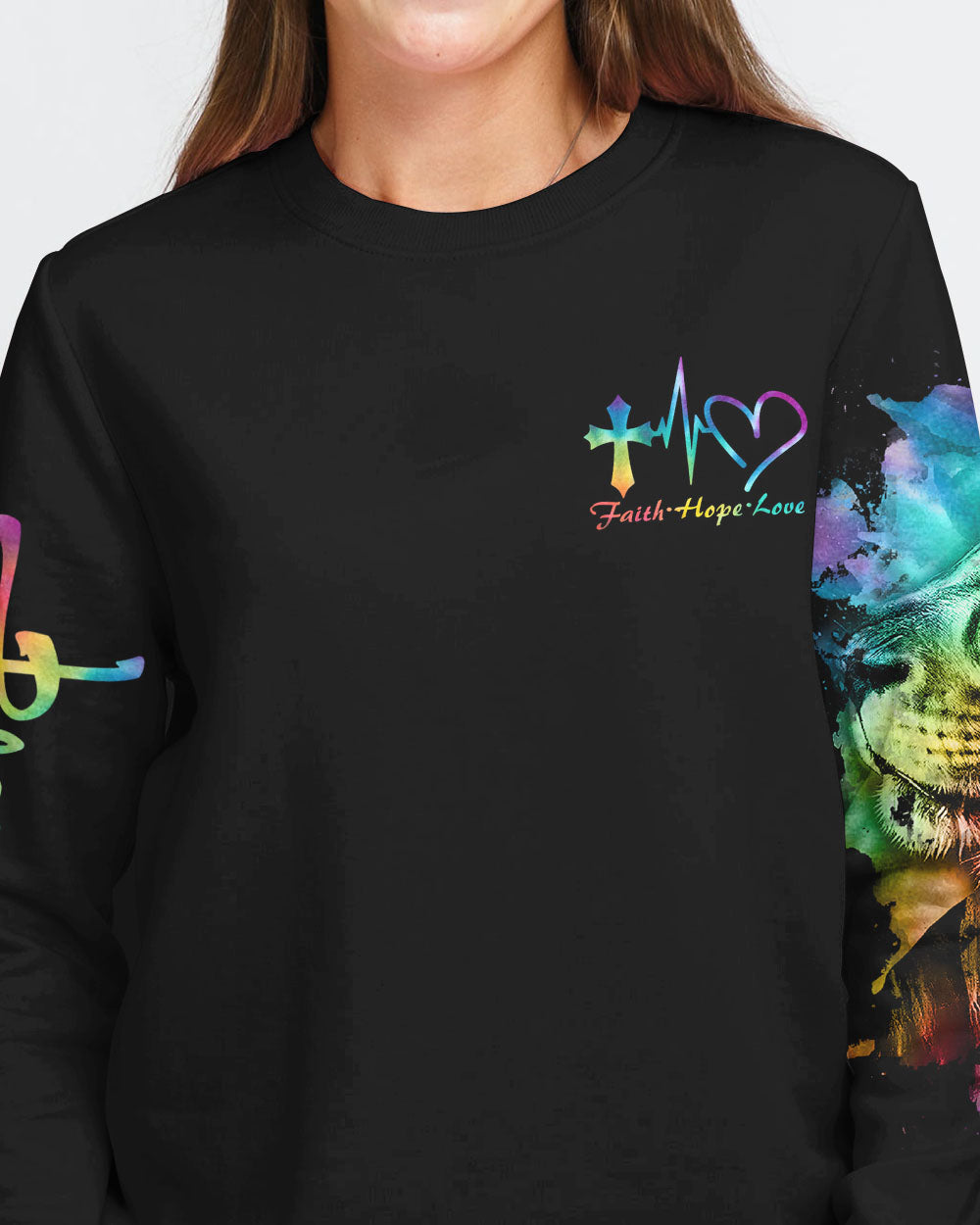 Be Still And Know That I Am God Warrior Wings Women's Christian Sweatshirt