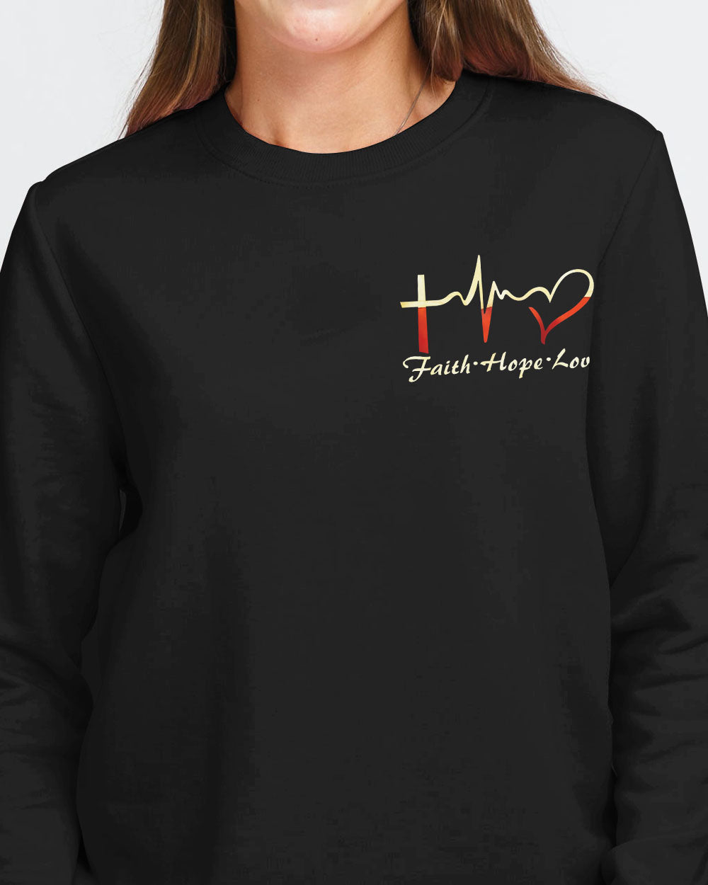 Stand For The Flag Kneel For The Cross Women's Christian Sweatshirt